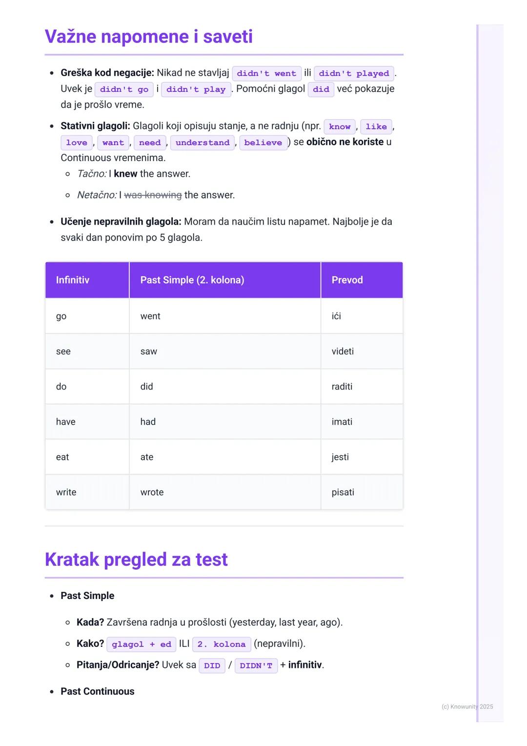 # Prošla vremena (Past Tenses)

Uvod u prošla vremena

Prošla vremena u engleskom jeziku koristimo da pričamo o događajima koji su
se desili