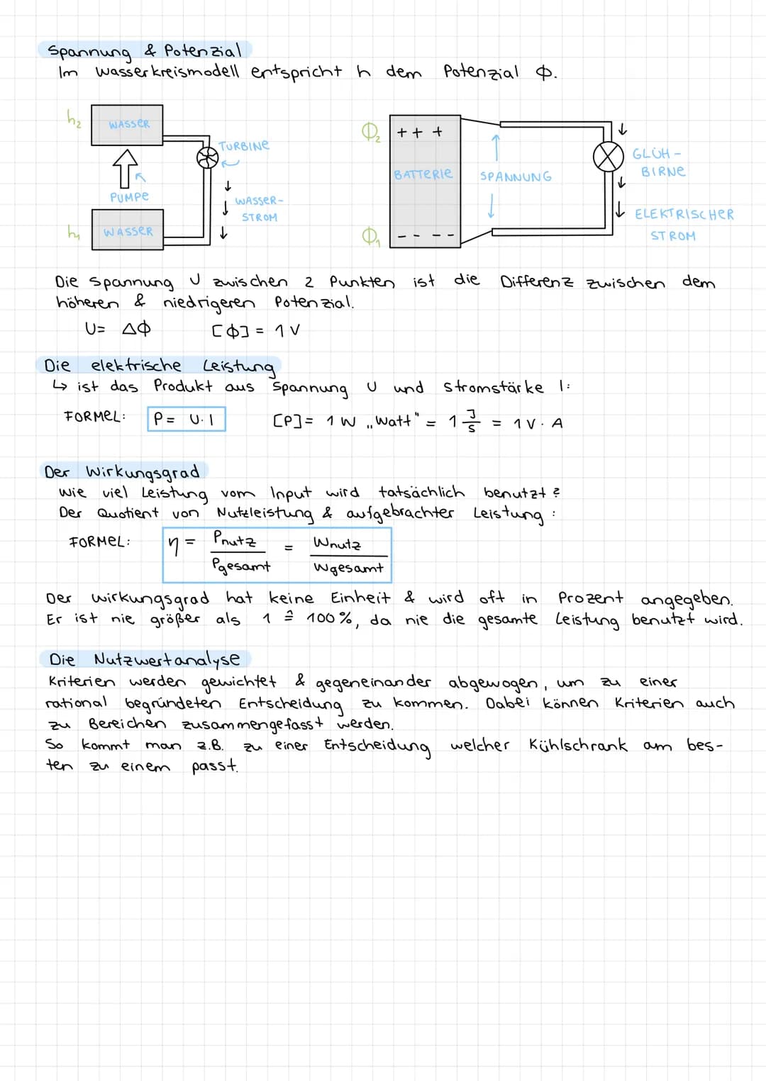 ZUSAMMENFASSUM &
menta
elektrische Energie
Grundwissen: Stromstärke, Spannung, widerstand.
Stromstärke I (Ampere), Spannung u (volt) und wid