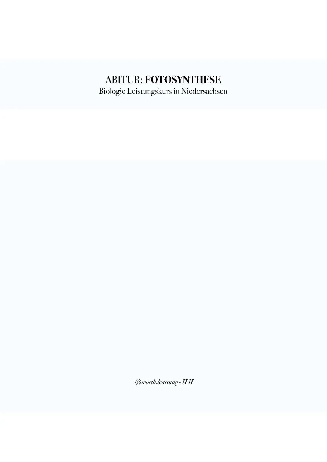Photosynthese einfach erklärt: Alles für die 5. Klasse und das Biologie-Abitur