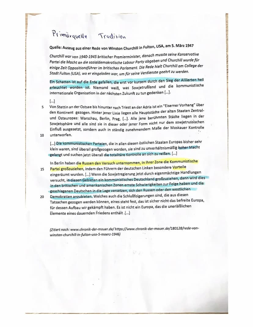 Klausur Geschichte 21D E-Phase, Schuljahr 2021/22
Thema: Der (frühe) Kalte Krieg
Name:
Aufgaben:
Datum:
6.12.21
1. Erläutern Sie in eigenen 