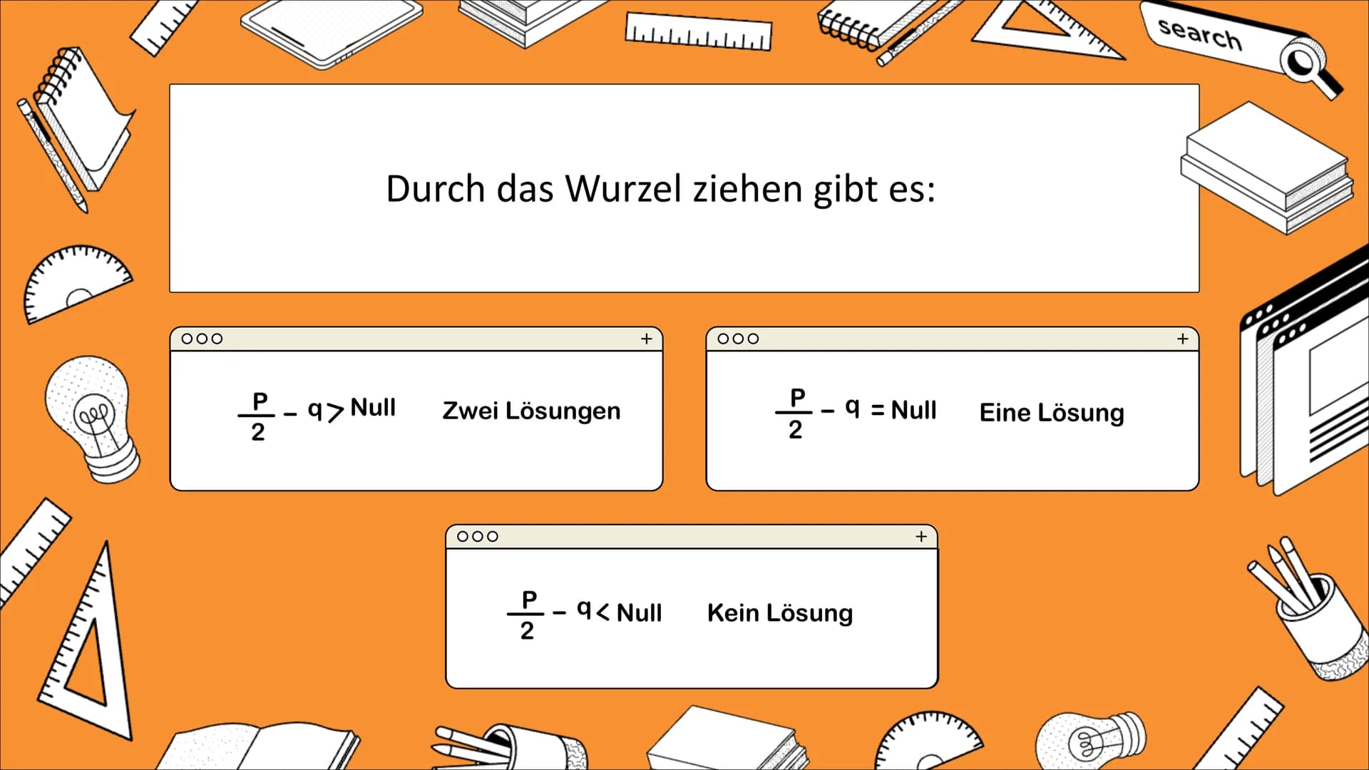 000
Die pq- Formel
+
Wozu verwendet man die PQ-
Formel?
Die PQ-Formel wird angewendet um
quadratische Gleichungen zu lösen.
Mit ihr sind die