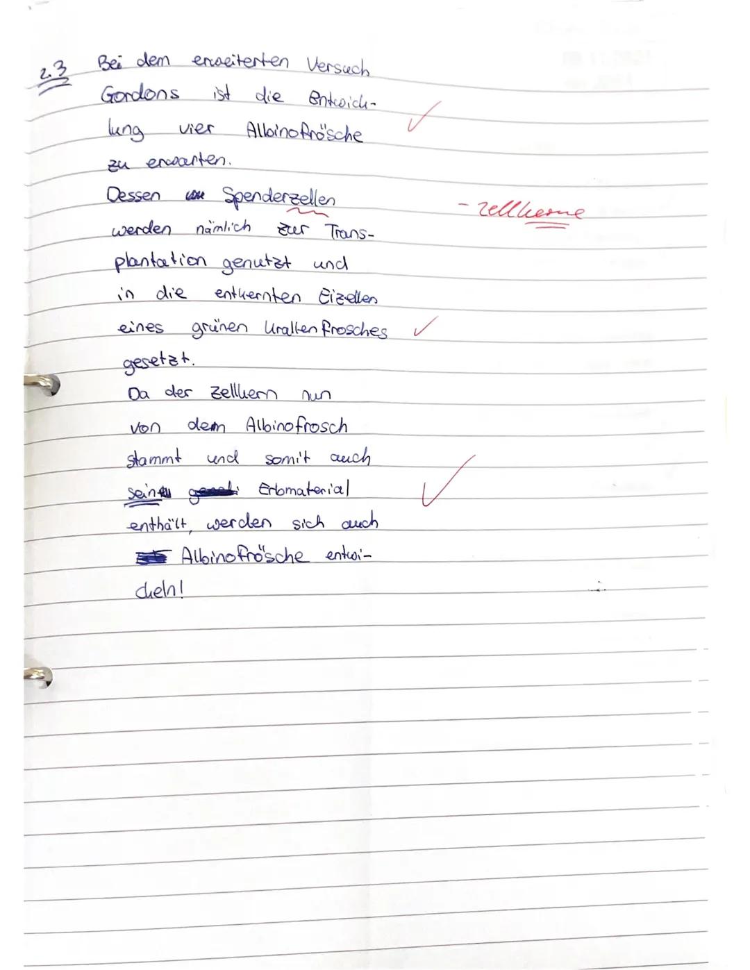 GK Biologie EF.1
1.3
Aufgabe 1: Zellbiologie und Methoden der Zellforschung
1.1
(6 Punkte)
In Material 1 sind drei verschiedene Zelltypen ab