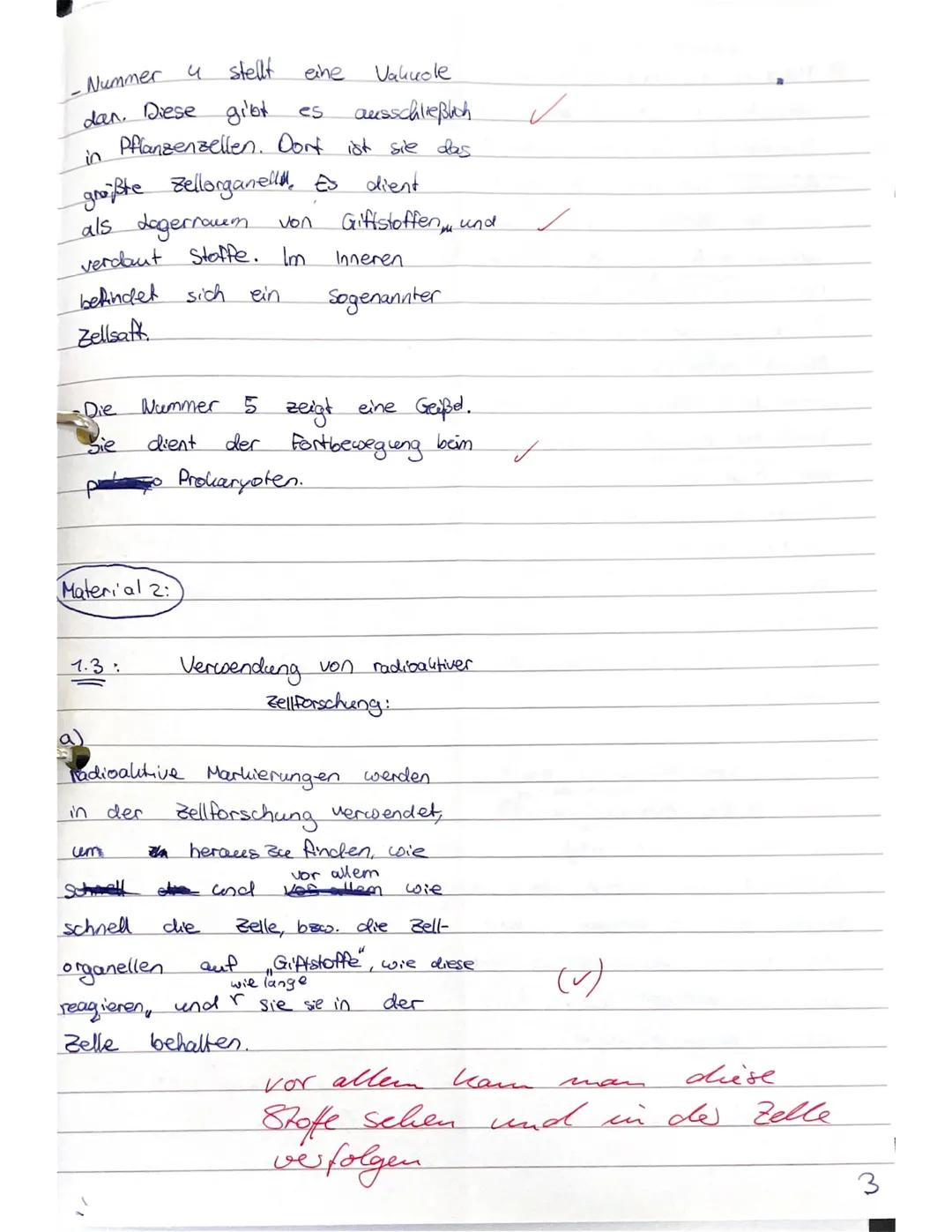 GK Biologie EF.1
1.3
Aufgabe 1: Zellbiologie und Methoden der Zellforschung
1.1
(6 Punkte)
In Material 1 sind drei verschiedene Zelltypen ab