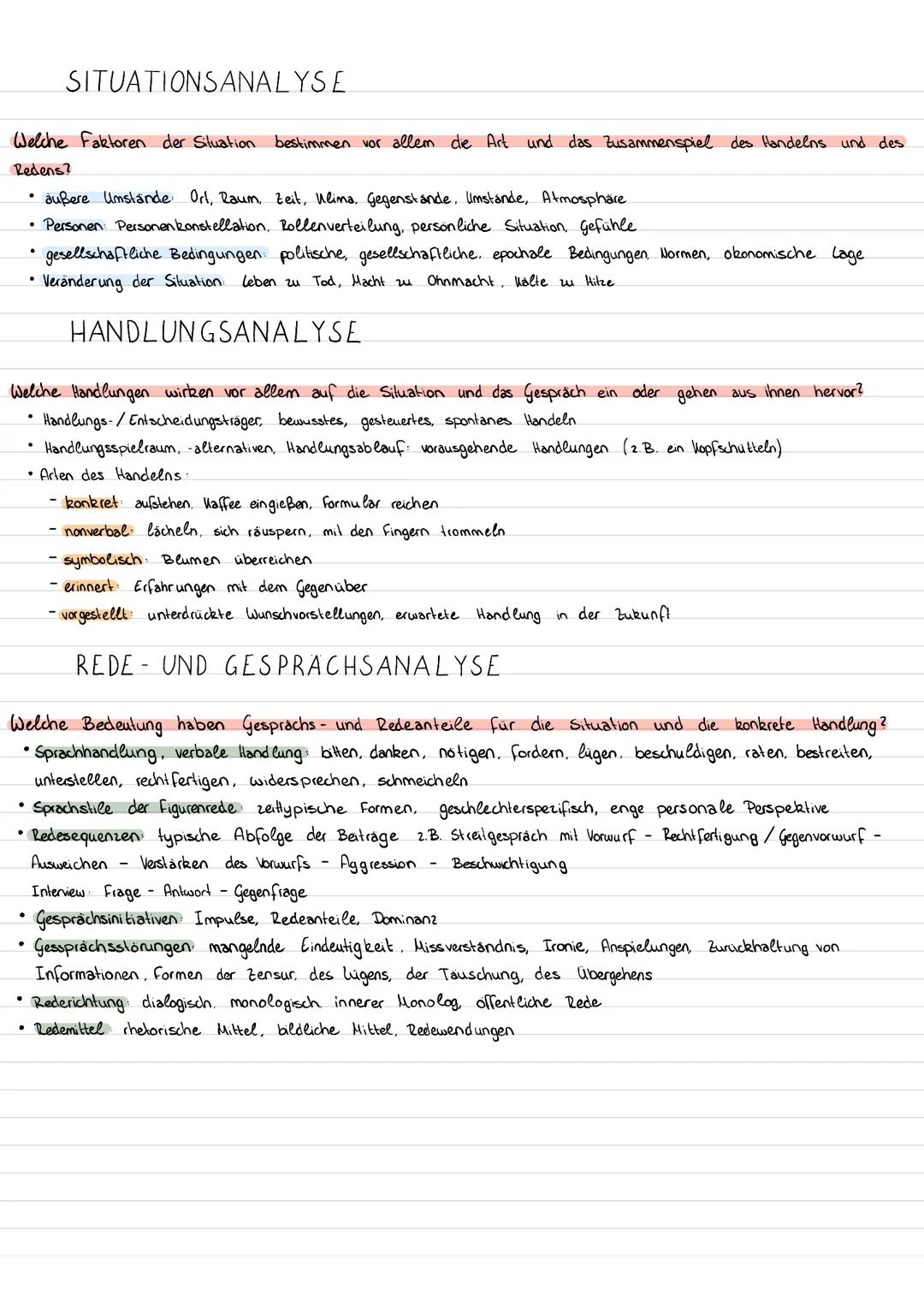 # KOMMUNIKATION IN LITERARISCHEN TEXTEN ANALYSIEREN

1) Gesprächsverlauf

• Wie verläuft das Gespräch?

• Gibt es einzelne Phasen. Wendepunk