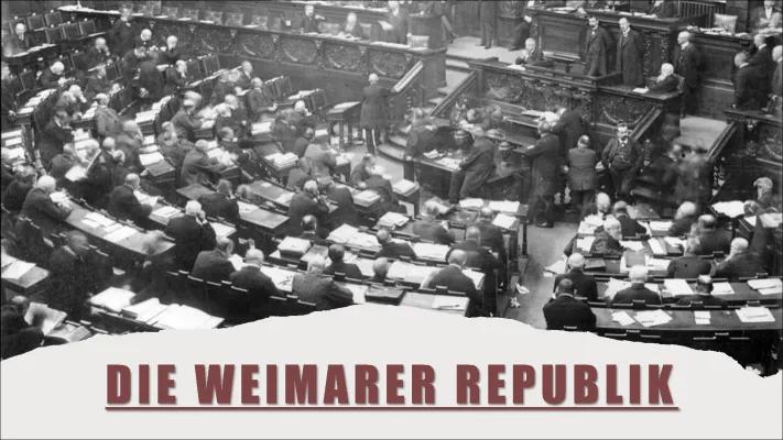 Know Weimarer Republik -Ausgearbeitete Präsentation thumbnail