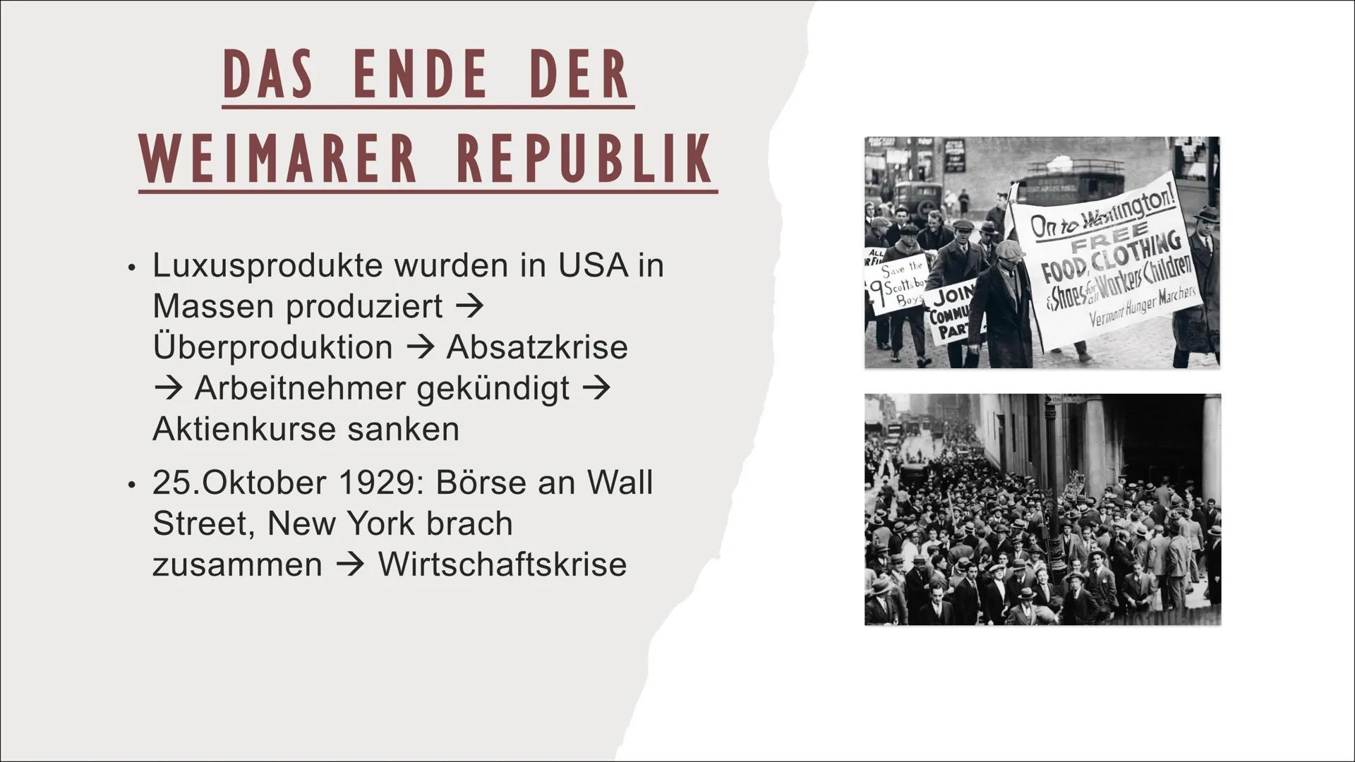 DIE WEIMARER REPUBLIK INHALTSVERZEICHNIS
DITTMAN
EBERT
Die Gründung der deutschen Republik.
Wie soll Deutschland regiert werden?
• Die Gründ