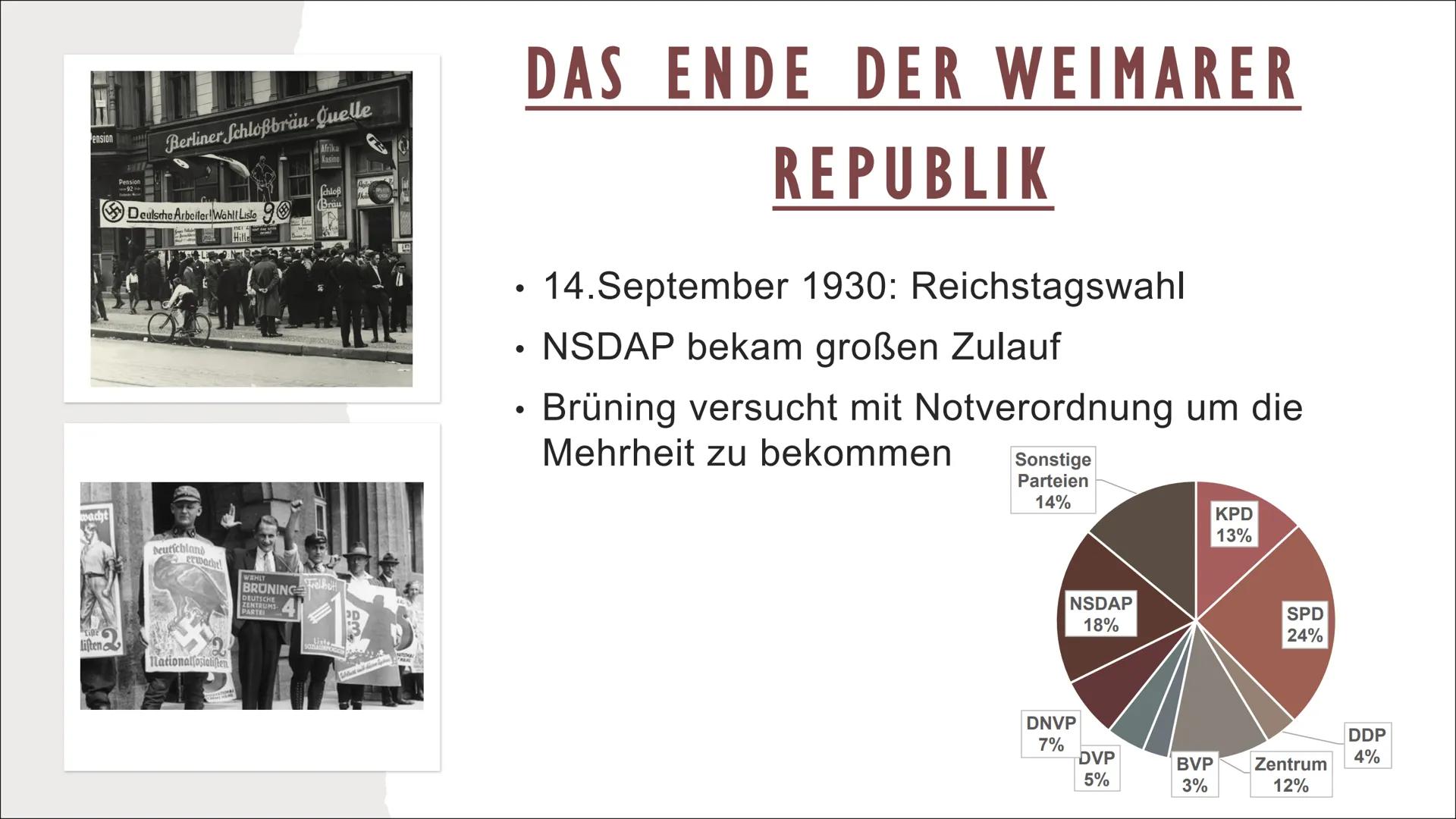 DIE WEIMARER REPUBLIK INHALTSVERZEICHNIS
DITTMAN
EBERT
Die Gründung der deutschen Republik.
Wie soll Deutschland regiert werden?
• Die Gründ