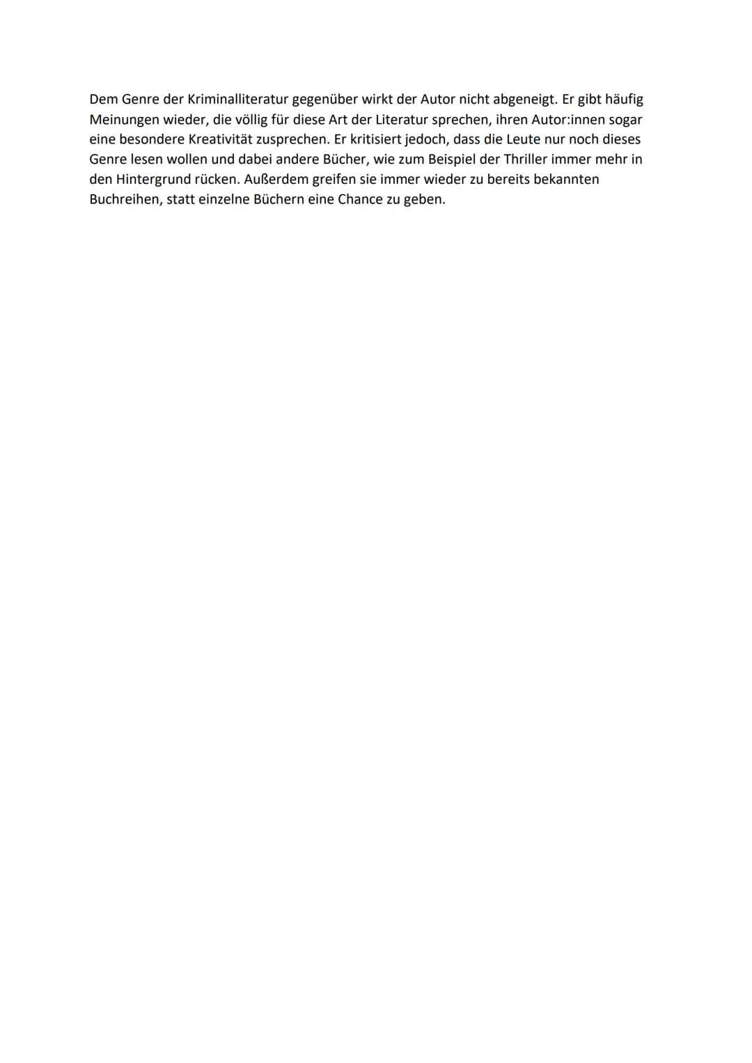 Textanalyse - Regionalkrimis: Resi, hol mi mit dem Thriller ab!
In dem Artikel ,,Regionalkrimis: Resi, hol mi mit dem Thriller ab!", verfass