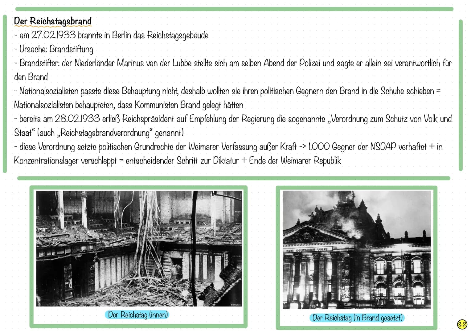 Nationalsozialismus
Hitler greift nach der Macht
- NSDAP neue Partei
- Präsidialkabinette an keine parlamentarische Mehrheit gebunden
- NSDA