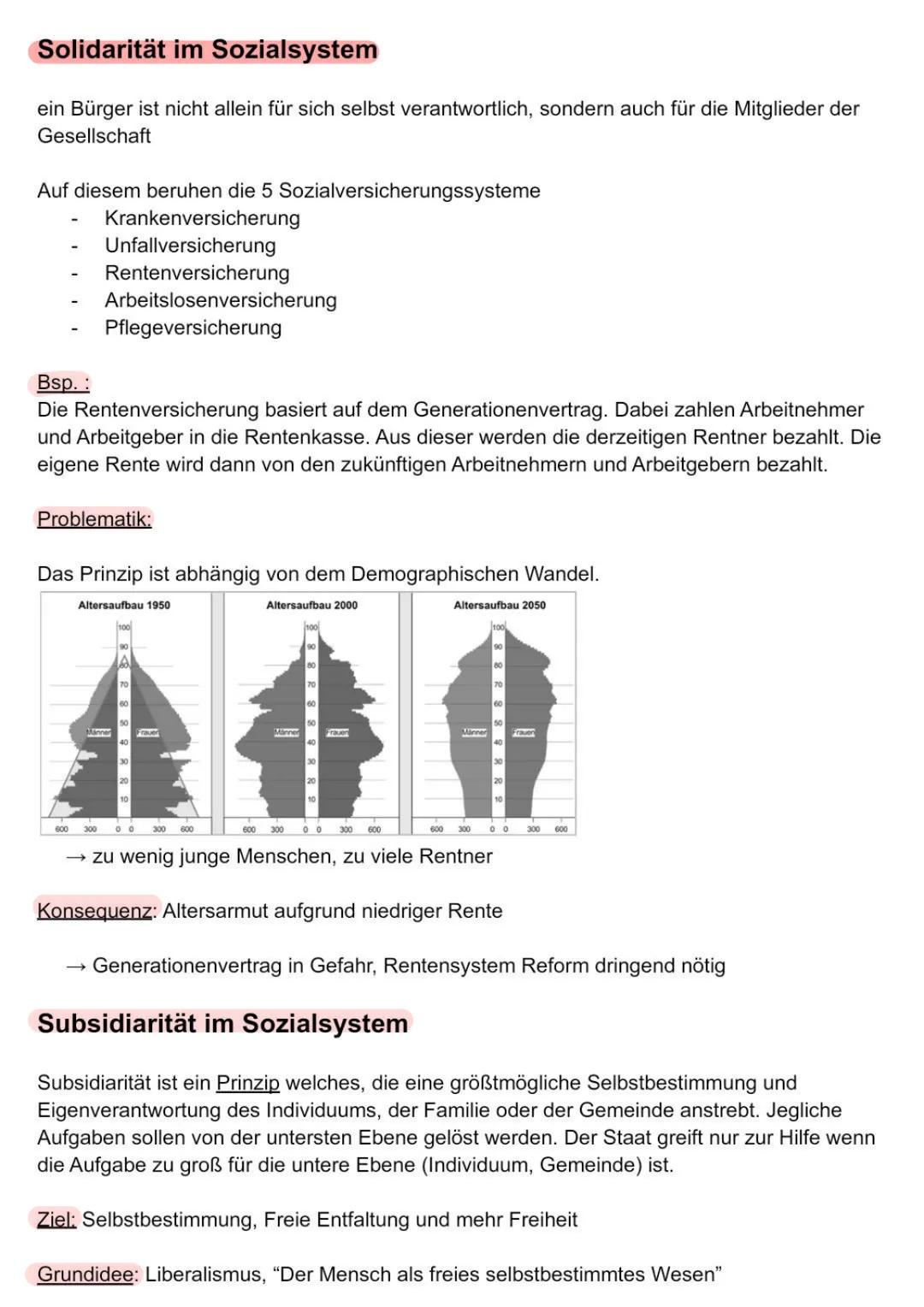 Sozialstaat
Abitur ✓ Gerechtigkeitsbegriff/ Soziale Gerechtigkeit
No
✓ • Wertewandel
✓
●
Armut
●
Demographischer Wandel
Modelle Sozialstrukt