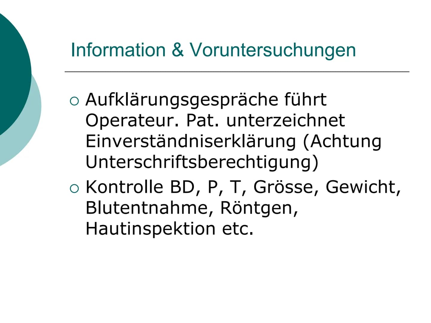 Prä- und postoperative Pflege
Fachfrau / Fachmann
Gesundheit
1. Lehrjahr Elektive Operationen
o Elektiv auswählbar, geplant
o OP's, die nich