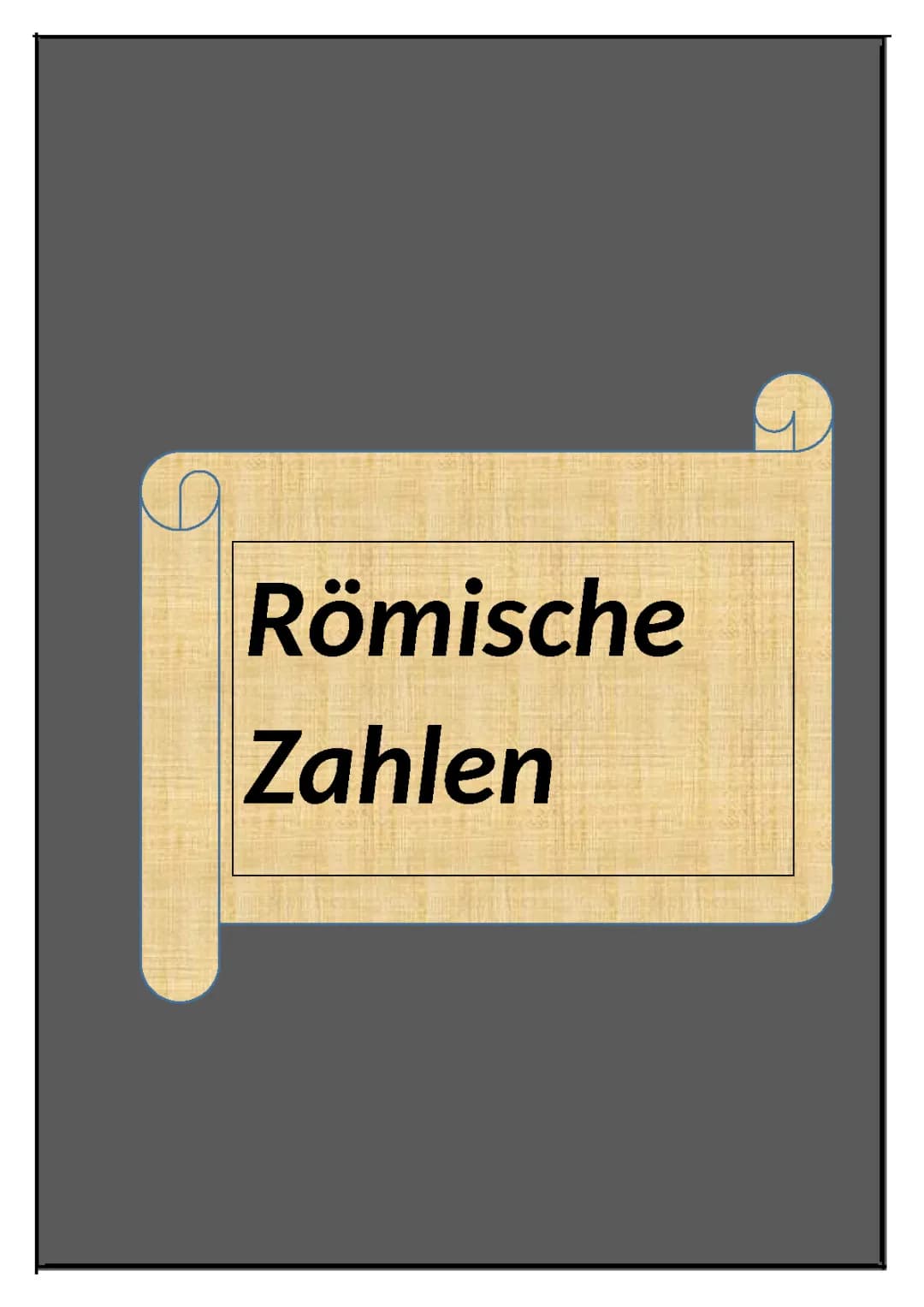 Römische Zahlen