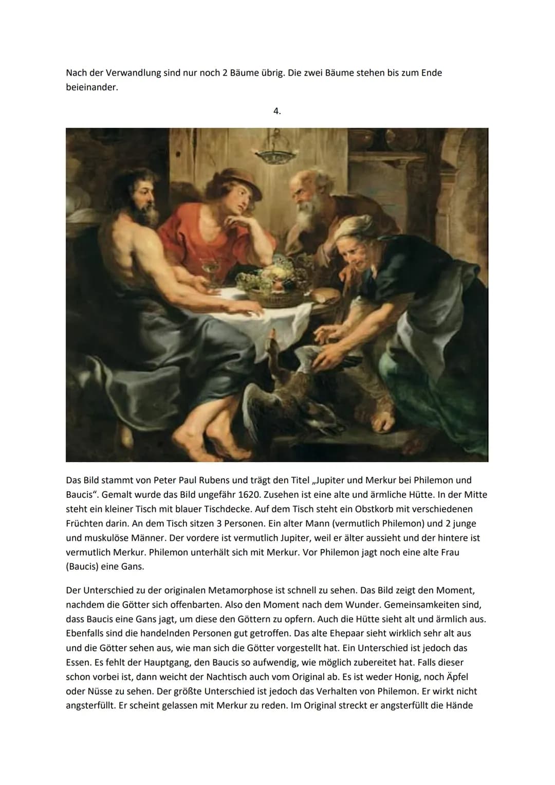 Rayk Flickinger 11
Latein Philemon und Baucis
1.
Gliederung:
V. 618 - V. 626 Beschreibung der Umgebung
V. 626-V. 638 Die Götter stoßen auf v