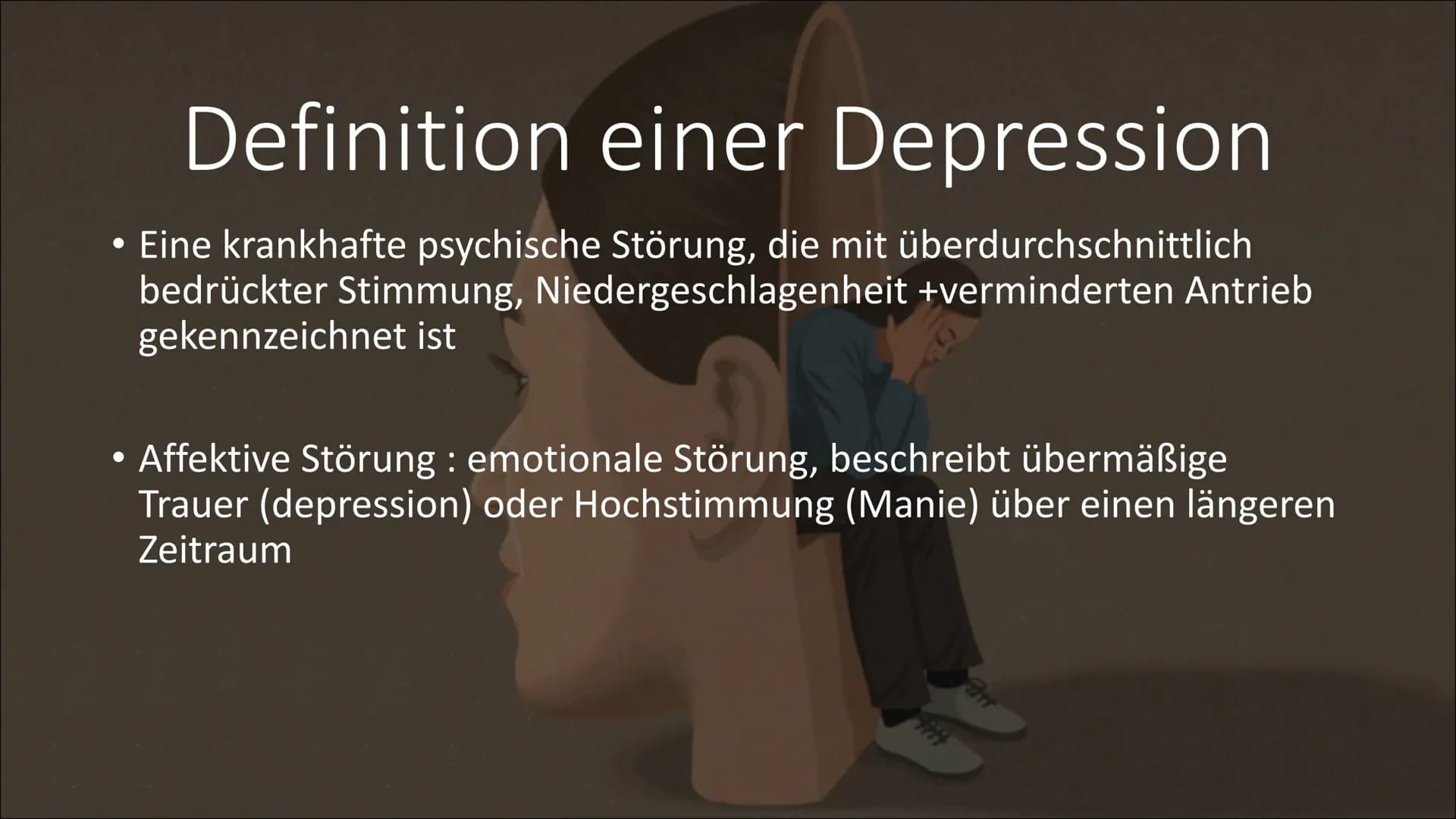 ۵۵
ه ها
об
A
ооо
8
a
GFS von Naomi Wohlrab
۵۵۵
d
Depressionen
6
ds
s
soo
۵۵۰
۵۵
so
od Gliederung
●
●
●
●
●
●
●
Definition
Entstehung
Häufigk