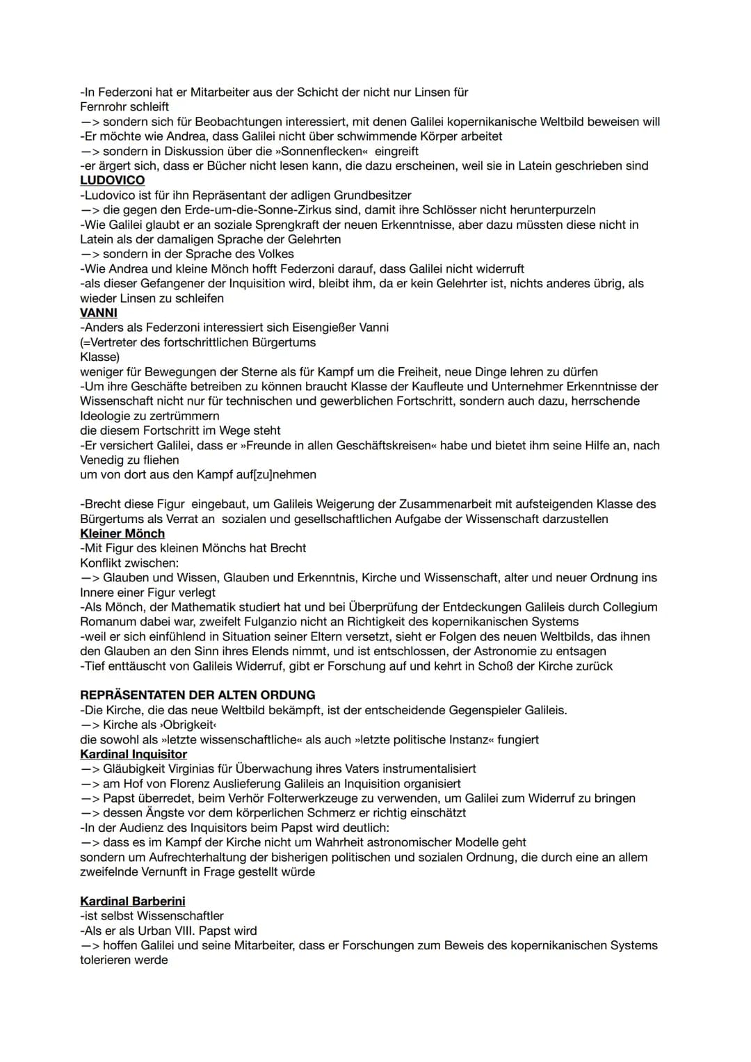 LEKTÜREN ABI: LEBEN DES GALILEI
EINSTIEG
-Es entstanden drei Fassungen, in denen er vor allem seine Sichtweise der Figur entscheidend geände