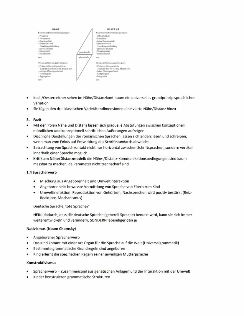 1. Sprache
1.1 Vor- und Nachteile von Dialekten
Standardsprache
●
●
●
●
Mundart
●
Älteste Form
Aussprache und Wortschatz ändern sich von Dia