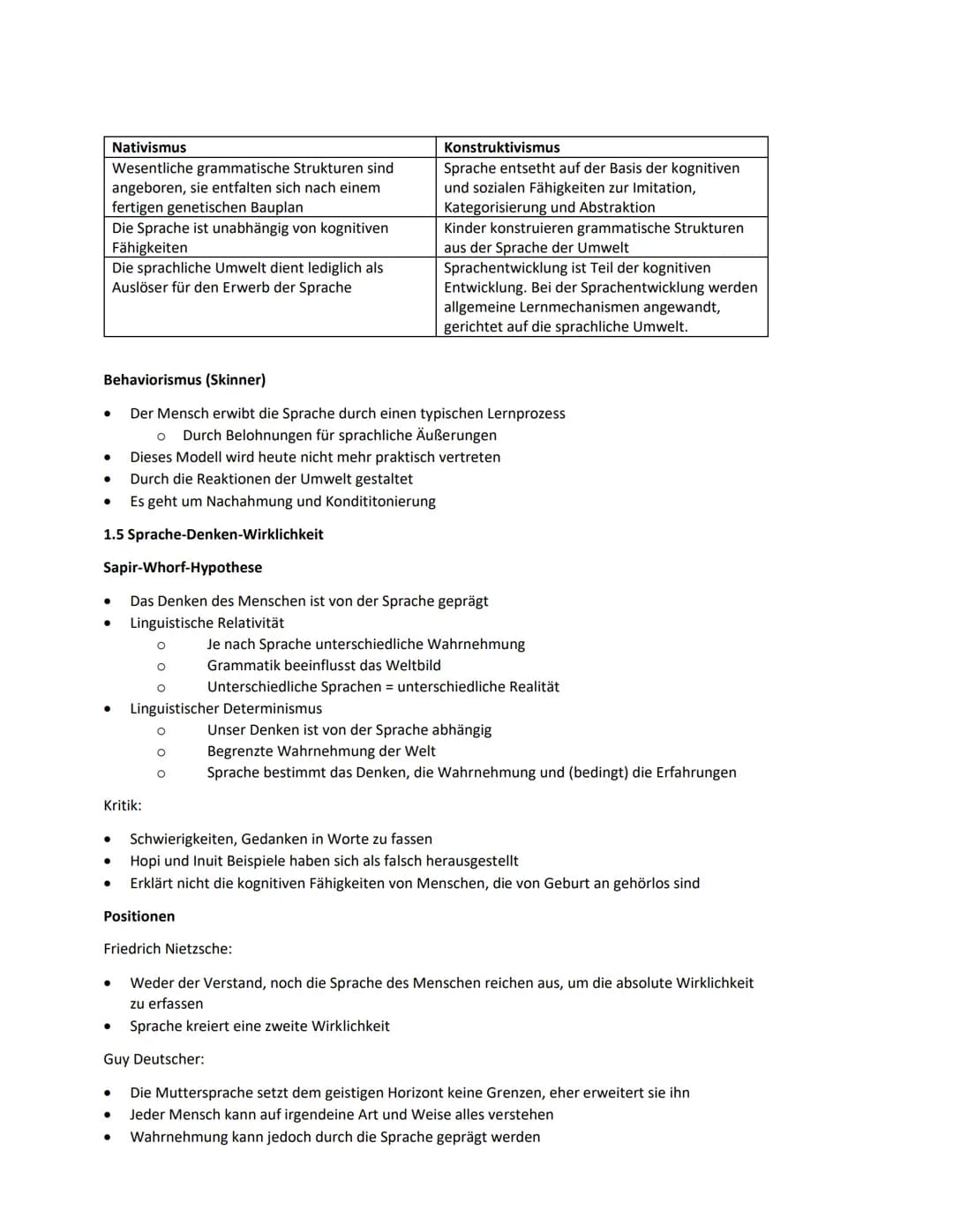 1. Sprache
1.1 Vor- und Nachteile von Dialekten
Standardsprache
●
●
●
●
Mundart
●
Älteste Form
Aussprache und Wortschatz ändern sich von Dia