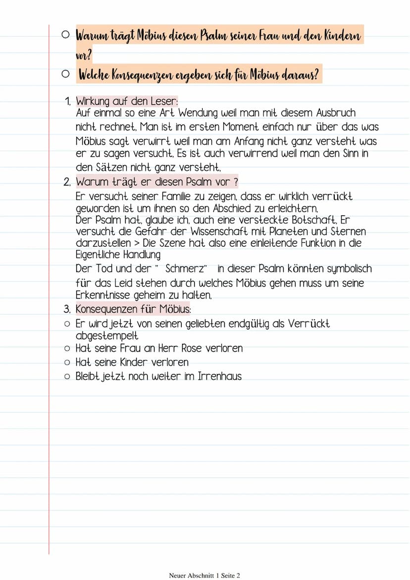 Analyse Weltraum-Psalm
Darstellung des Weltalls, welche
Wortfelder/Wörter verwendet
Darstellung des Menschen, welche
Wortfelder/Wörter verwe