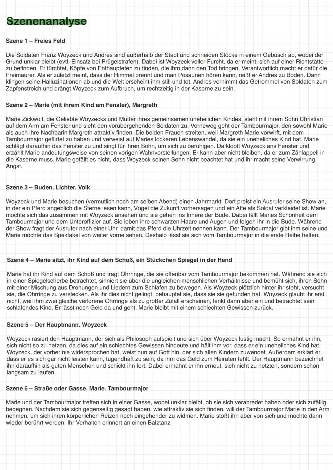 Figurenkonstellation
Doktor ←
Konkurrenz
Versuchsobjekt
Erniedrigung
Nebenjob
Erbsendiät
Andres
einfacher Soldat
Dramendreieck
und Doktor
be