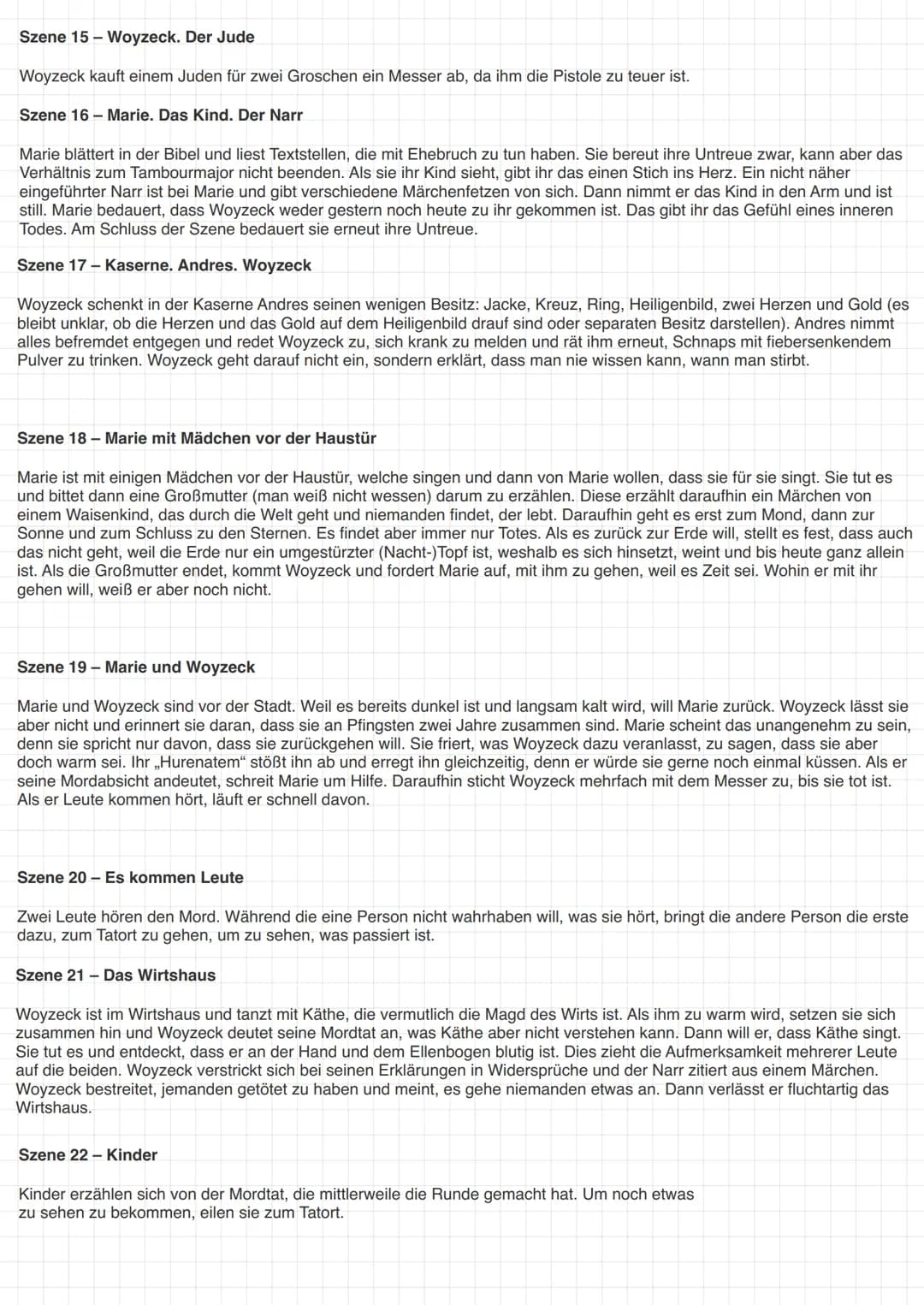 Figurenkonstellation
Doktor ←
Konkurrenz
Versuchsobjekt
Erniedrigung
Nebenjob
Erbsendiät
Andres
einfacher Soldat
Dramendreieck
und Doktor
be