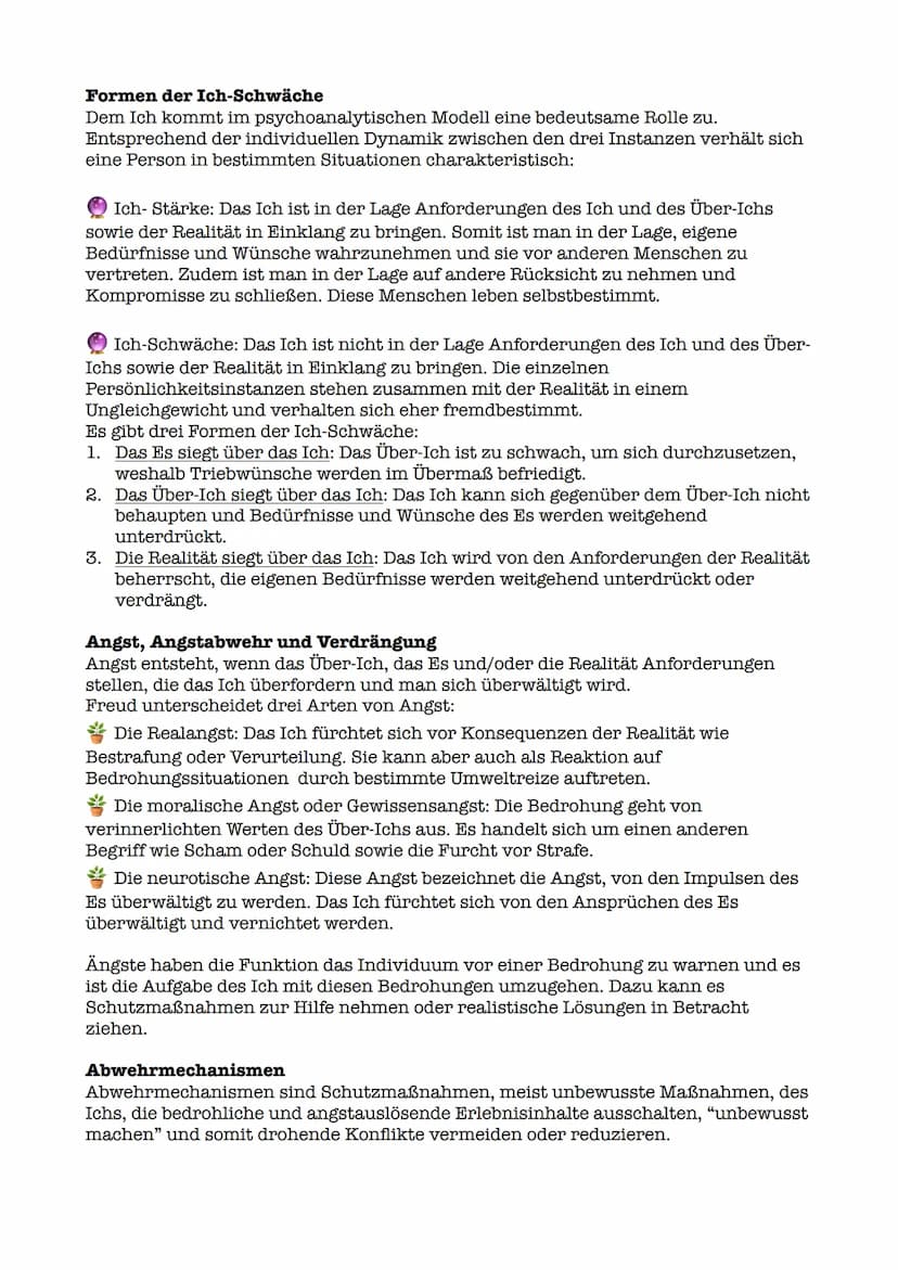 LPE 7: Richtungen der Psychologie 1
Das psychoanalytische Instanzenmodell
Schichtenmodell
verschiedene Ebenen:
Das Unbewusste umfasst alle s