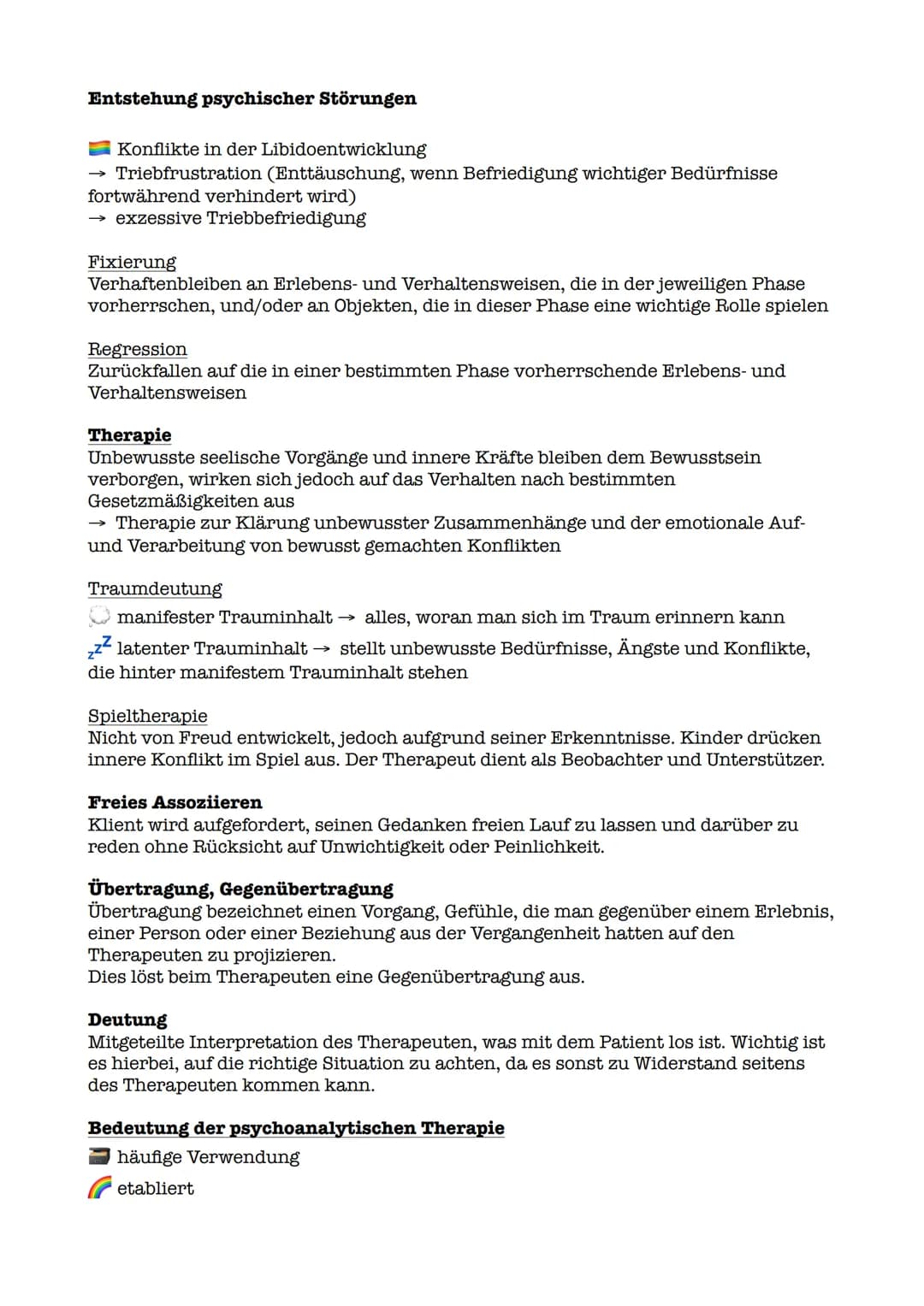 LPE 7: Richtungen der Psychologie 1
Das psychoanalytische Instanzenmodell
Schichtenmodell
verschiedene Ebenen:
Das Unbewusste umfasst alle s