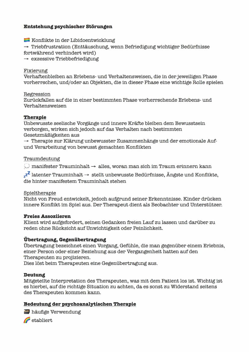 LPE 7: Richtungen der Psychologie 1
Das psychoanalytische Instanzenmodell
Schichtenmodell
verschiedene Ebenen:
Das Unbewusste umfasst alle s