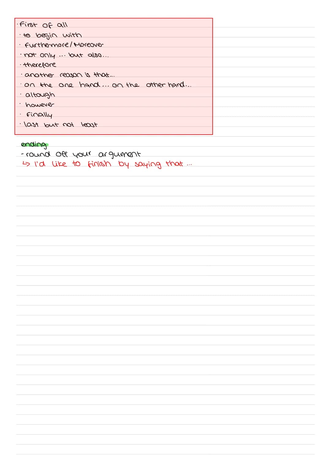 before writing:
- reread
find answers for w-questions
- make notes
writing
-who
-where
-when
-why
-what
and organize them.
introductury sent