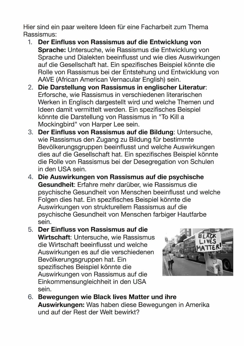 Englisch: Facharbeit Themen
Hier sind ein paar Ideen für eine Facharbeit zum Thema Amerika:
1. Der Einfluss der Medien auf die politische
La