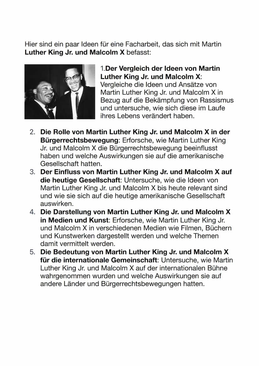 Englisch: Facharbeit Themen
Hier sind ein paar Ideen für eine Facharbeit zum Thema Amerika:
1. Der Einfluss der Medien auf die politische
La