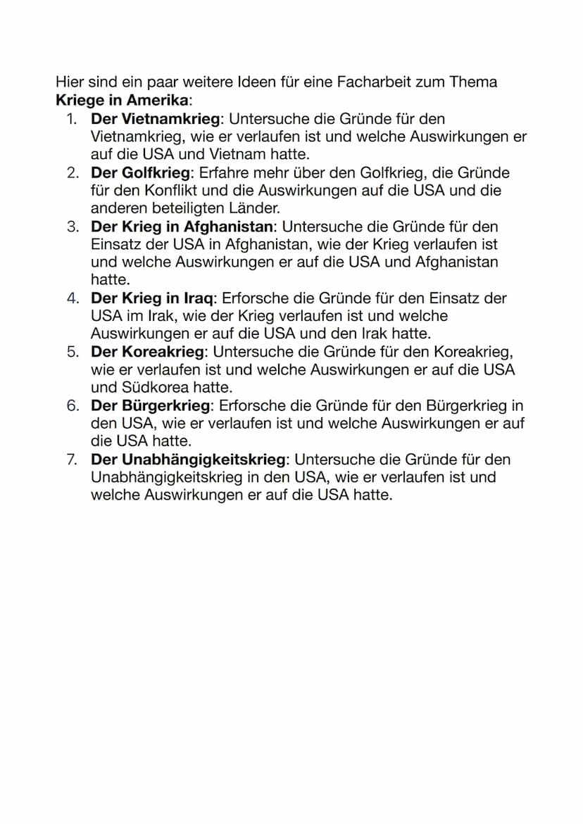 Englisch: Facharbeit Themen
Hier sind ein paar Ideen für eine Facharbeit zum Thema Amerika:
1. Der Einfluss der Medien auf die politische
La