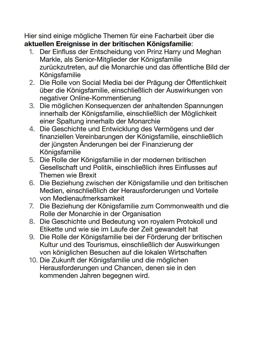 Englisch: Facharbeit Themen
Hier sind ein paar Ideen für eine Facharbeit zum Thema Amerika:
1. Der Einfluss der Medien auf die politische
La