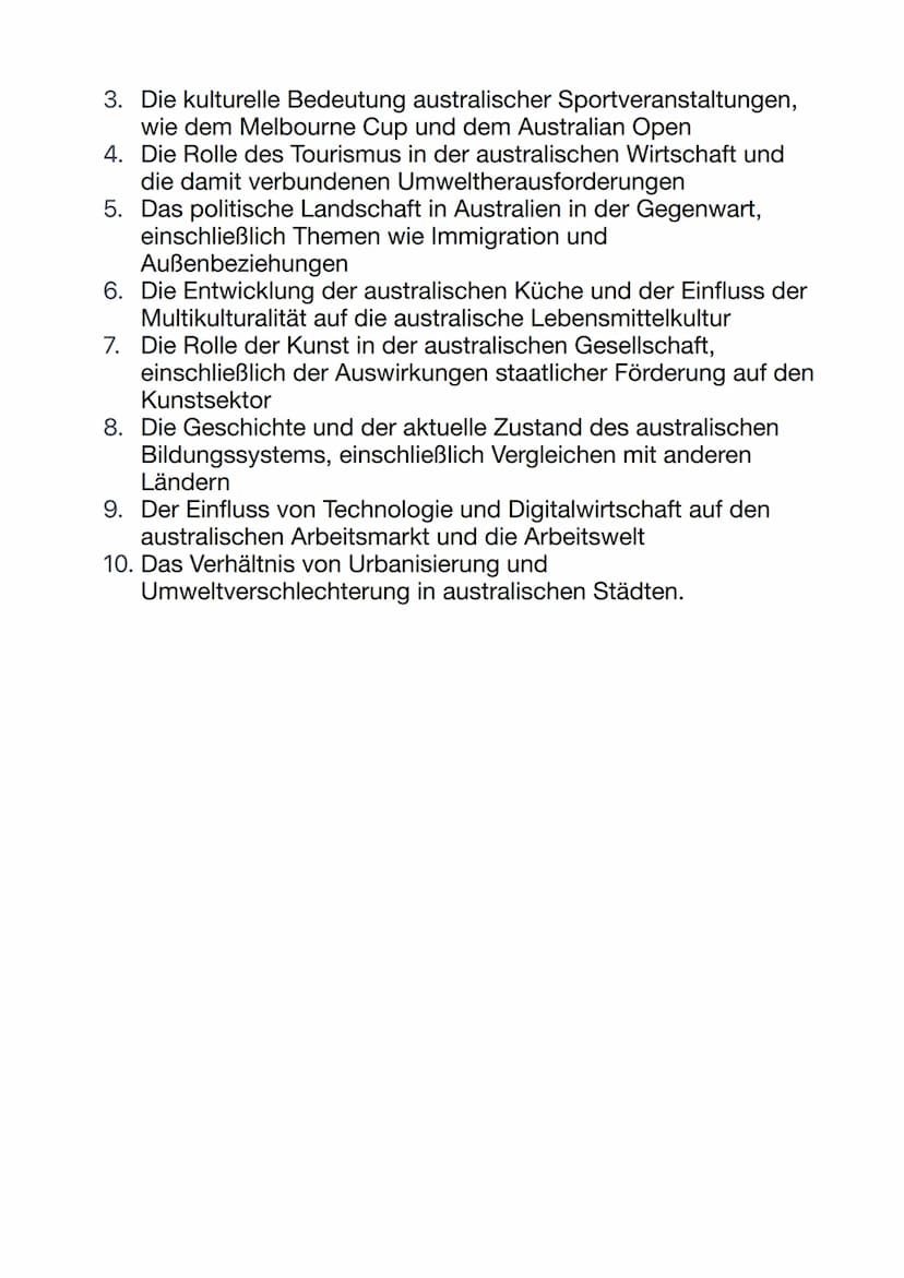Englisch: Facharbeit Themen
Hier sind ein paar Ideen für eine Facharbeit zum Thema Amerika:
1. Der Einfluss der Medien auf die politische
La