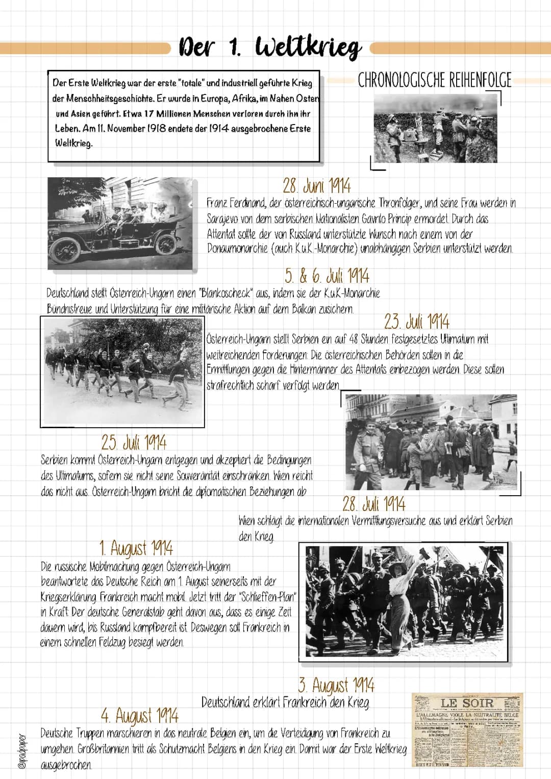 Erster Weltkrieg 