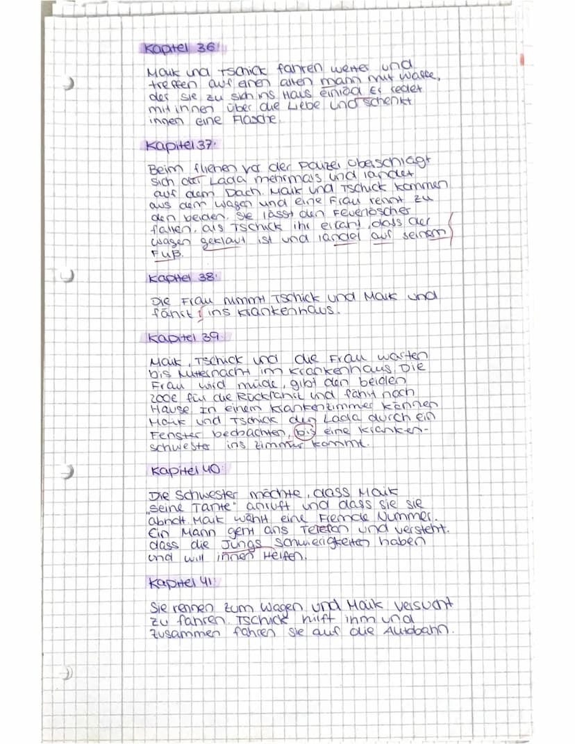 C
T
дву
Boffs
Tschick
WWW
8 8 8 8 8 8
Lesetagebuch
Zoe Kretschmar
8B texetagebrick
Kapitel
Seiten 1
Ort:
Zeit
Charakter
Handlung
Titel
Autor