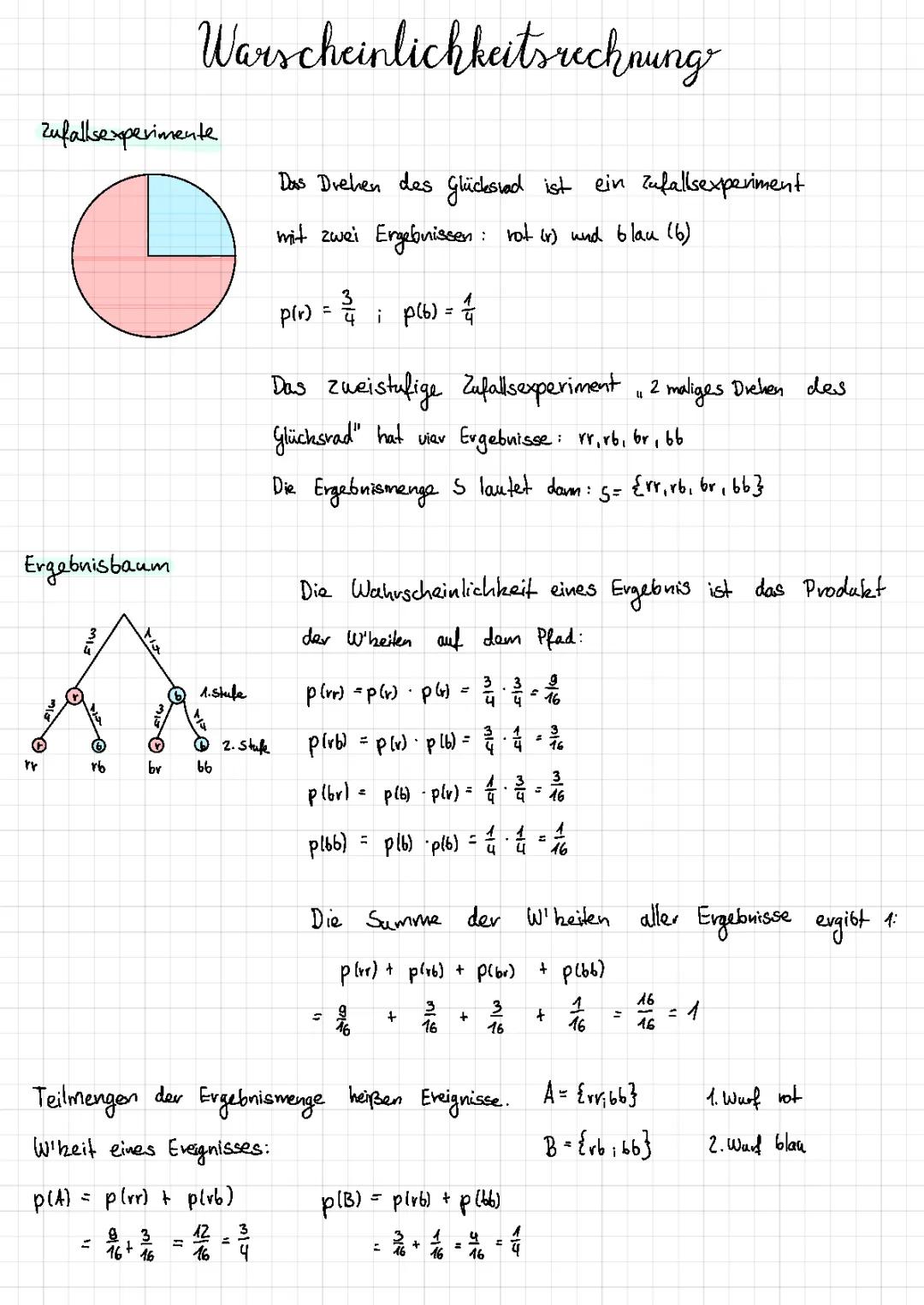 Wahrscheinlichkeitsrechnung 