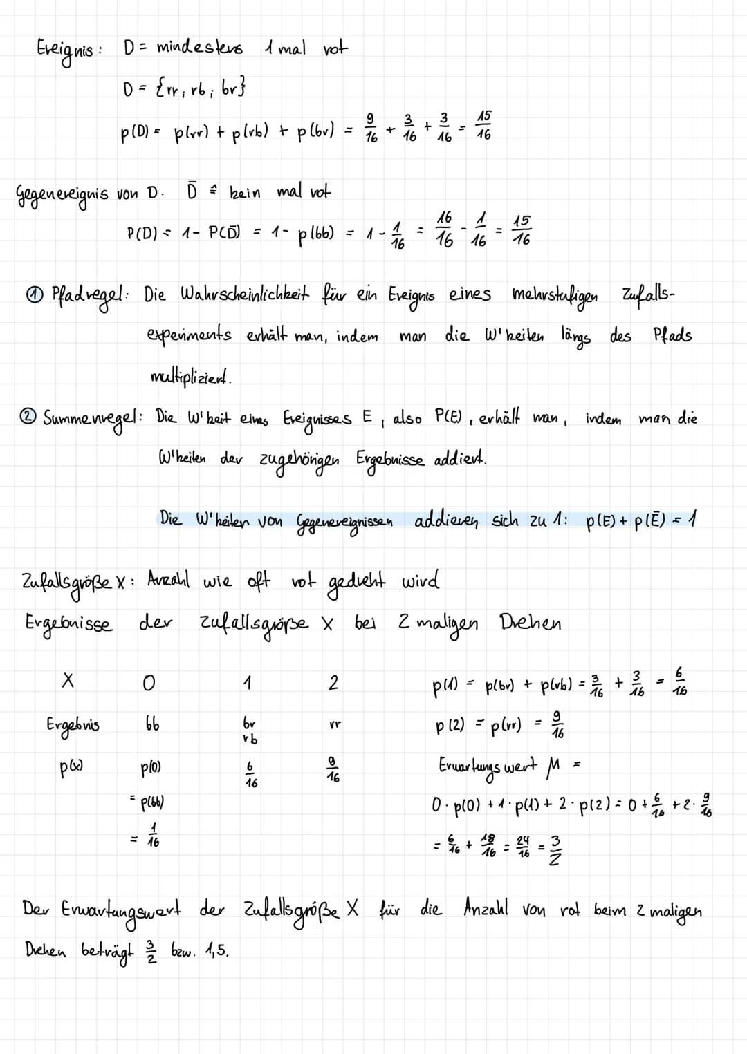 Ergebnisbaum
Pr
Zufallsexperimente
rb
br
Warscheinlichkeitsrechnung
93
16+ 16
=
1.Stufe
Das Drehen des Glücksvad ist ein Zufallsexperiment
m