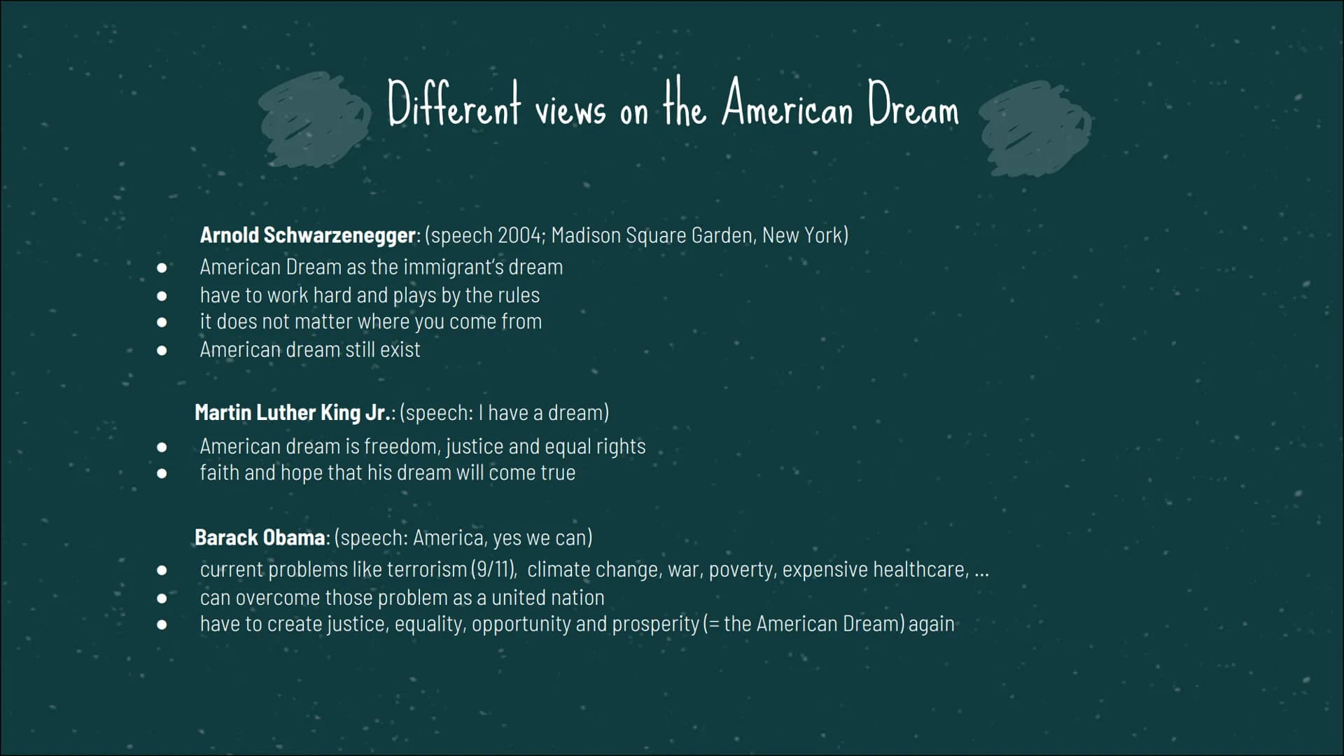 American
Dream
Johanna, Lotta, Mabel
English advanced course
31.01.2022
Mrs. Joswig From Rags to Riches
"The American Dream is a set of beli
