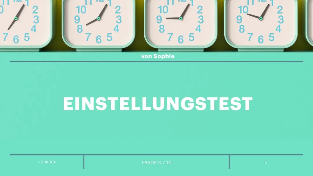 Einstellungstest 
