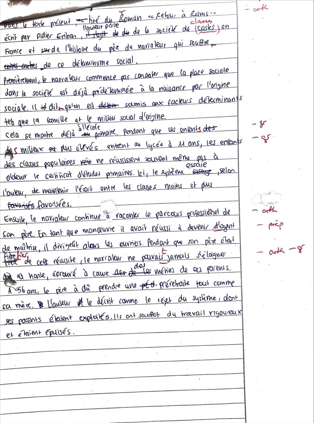 --- OCR Start ---
F LK Q1/2
Interrogation no. 2
(Edouard Louis, Qui a tué mon père)
facteur
Primaire
02.12.2024
ds
arcours
soolaze
rahuur
No
