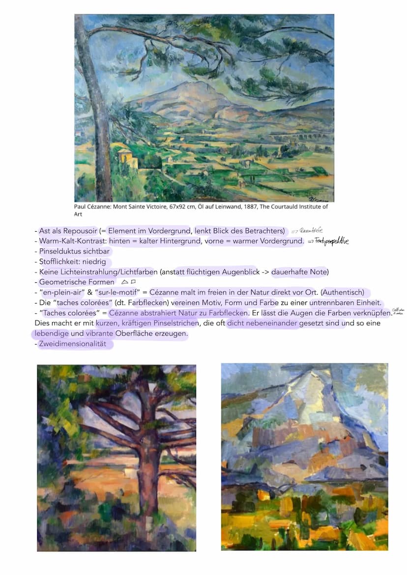 - Paul Cézanne war ein französischer Maler des 19. Jahrhunderts.
- Er entzieht sich der Epochen (eig.: Impressionismus) aber -> Vorläufer/We