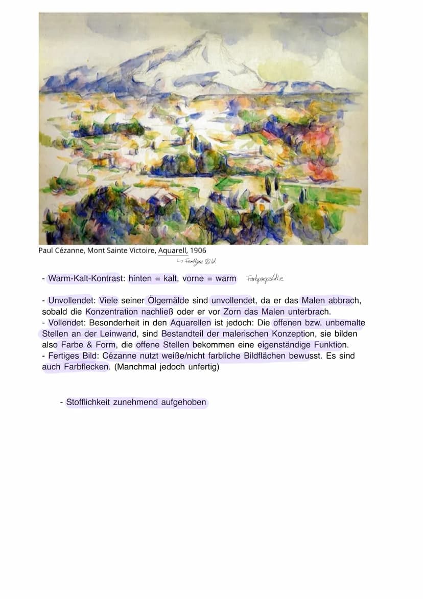 - Paul Cézanne war ein französischer Maler des 19. Jahrhunderts.
- Er entzieht sich der Epochen (eig.: Impressionismus) aber -> Vorläufer/We