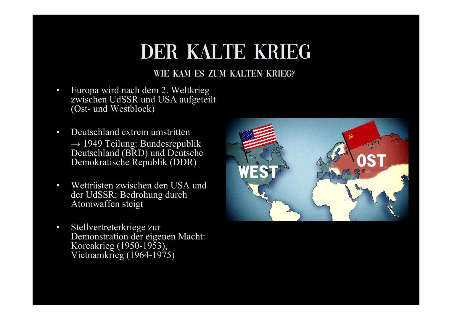 Die Kubakrise
2019/2020 Geschichte
Célia Losch
DIE KUBAKRISE
WIESO ENTKAM DIE WELT KNAPP DER KATASTROPHE?
1962 GLIEDERUNG
DER KALTE KRIEG
Wi