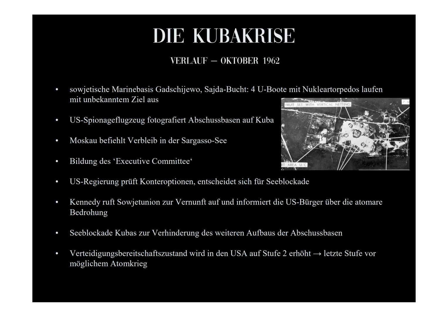 Die Kubakrise
2019/2020 Geschichte
Célia Losch
DIE KUBAKRISE
WIESO ENTKAM DIE WELT KNAPP DER KATASTROPHE?
1962 GLIEDERUNG
DER KALTE KRIEG
Wi