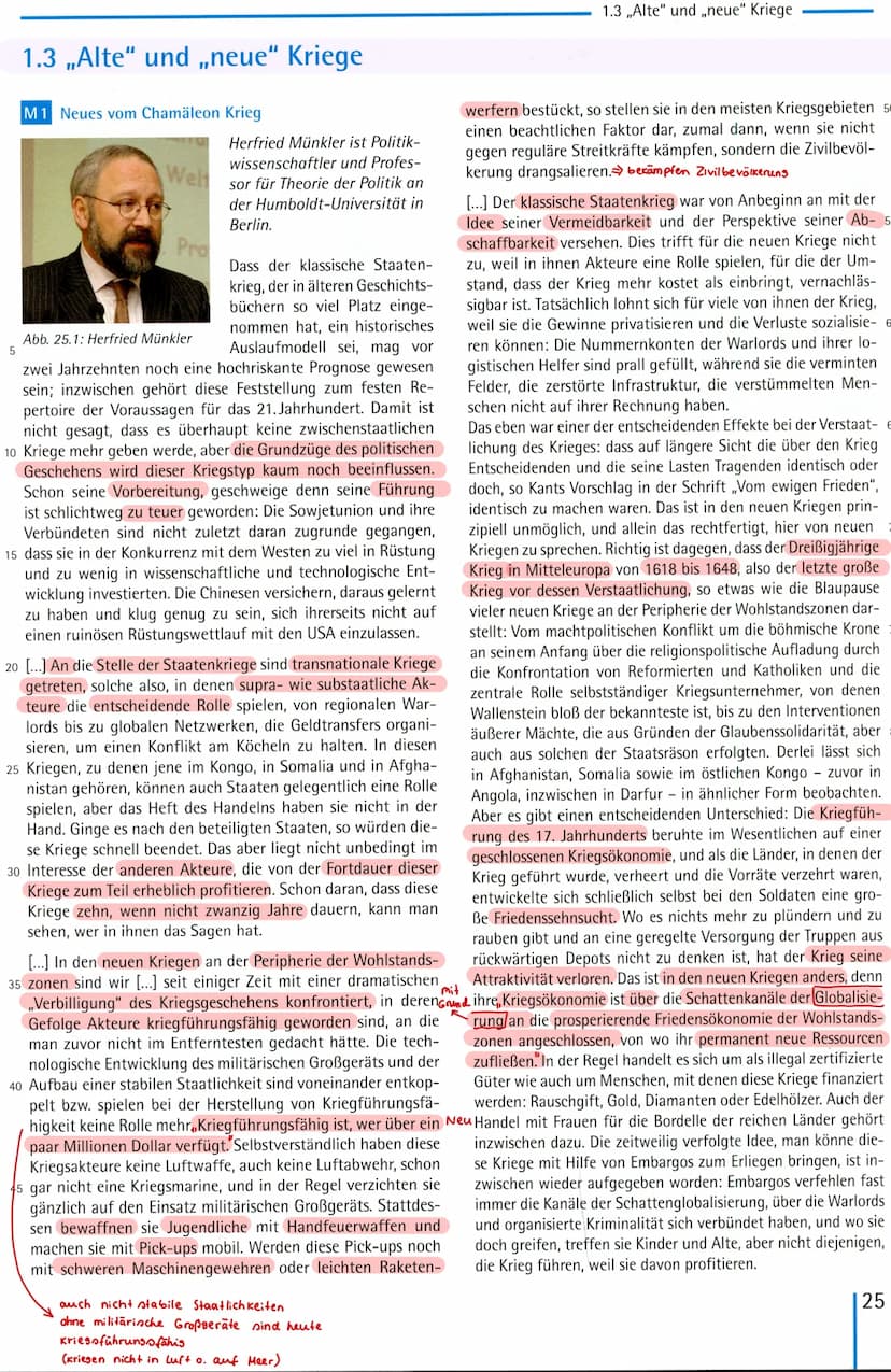 Internationale Politik
NATO)
KRIEGSARTEN
Erläuterung internationale Politik:
• ein politischer Bereich, der durch die Beziehung,
Verträge un