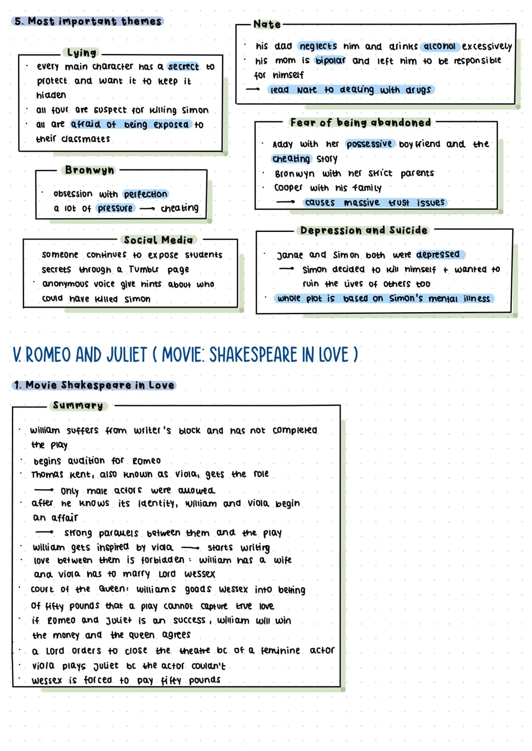 ENGLISCH
1. SCHWERPUNKT: SOCIAL MEDIA
Mögliche Einleitung:
Bezug auf one of us is lying!
social media has a lot of disadvantages as portraye