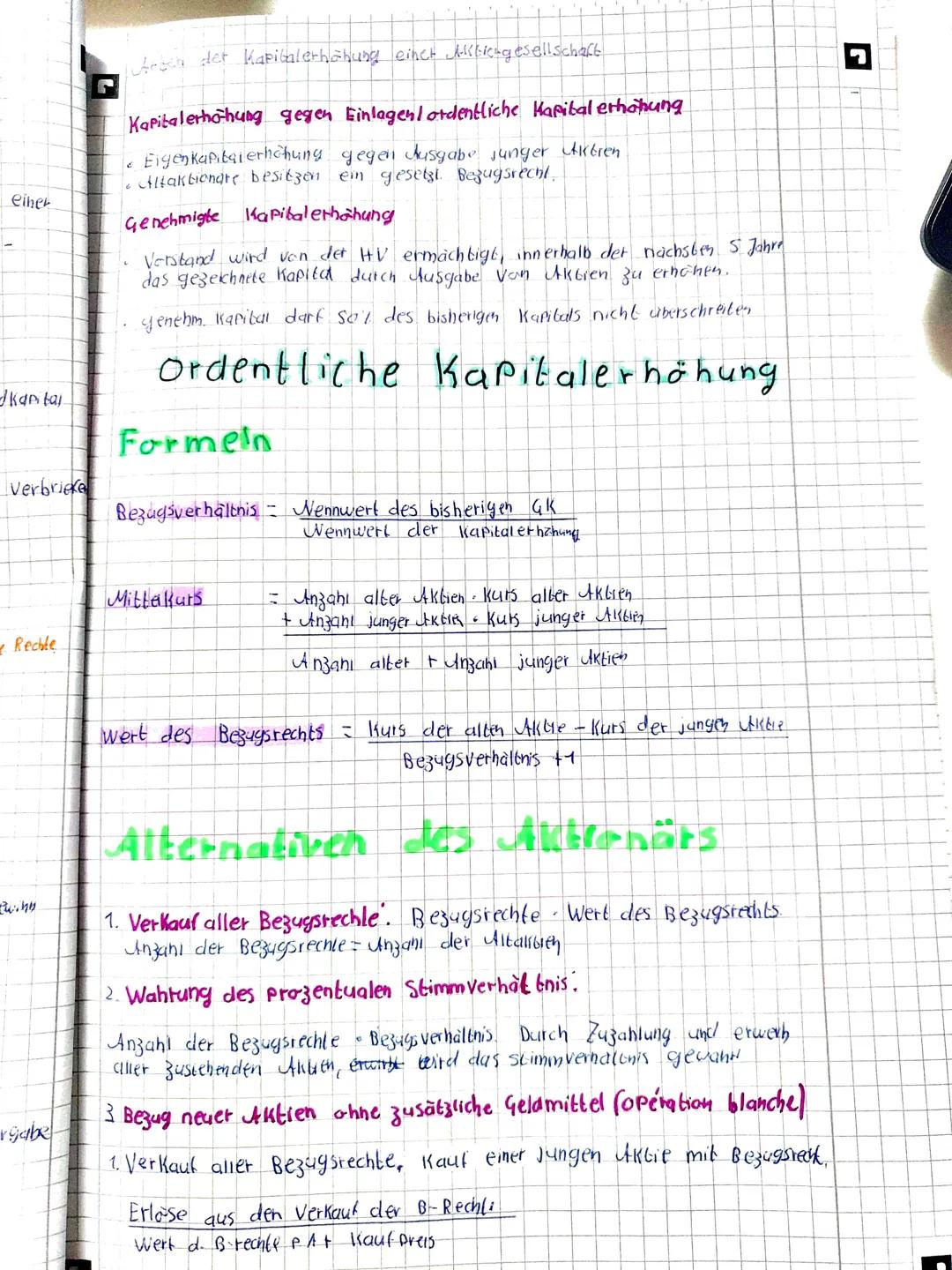 1
▸ BWL-Klausur way-
Finanziening
Außen finanzierung! Kapitalbeschaffung dus Quellen, die nicht
unmittelbar in einem Zusammenhang mit dem zu