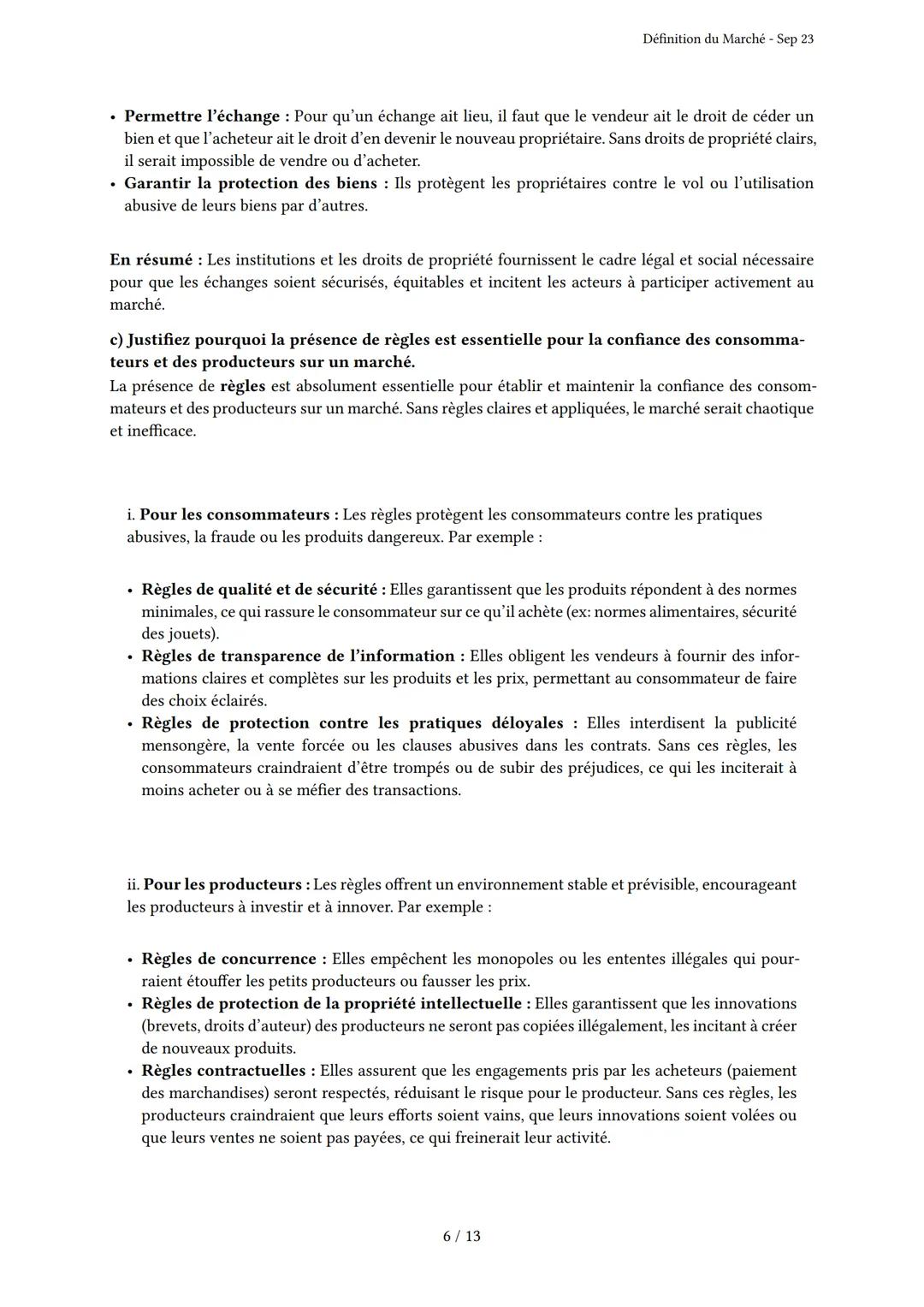 # Définition du Marché

Généré par Knowunity.fr - Sep 23

Description: Cet examen couvre la définition, les caractéristiques et les acteurs 