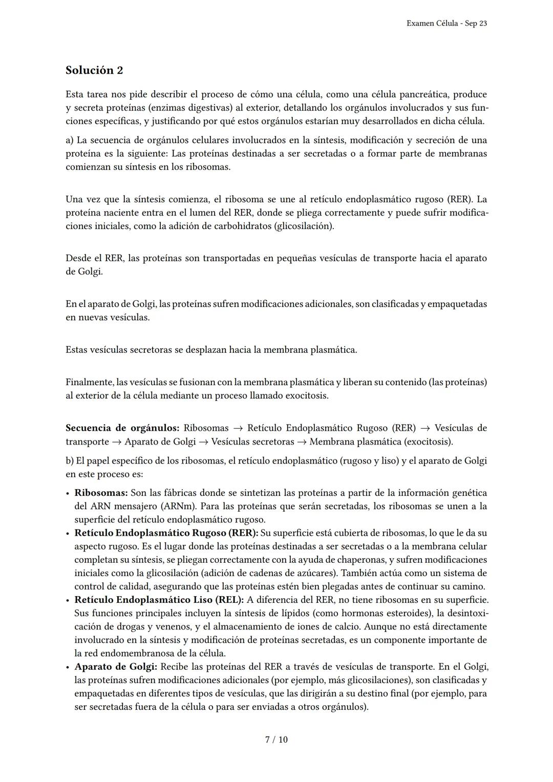 Examen Célula

Generado por Knowunity - Sep 23

Descripción: Este examen cubre la estructura, función y organización de la célula.

¡Buena s