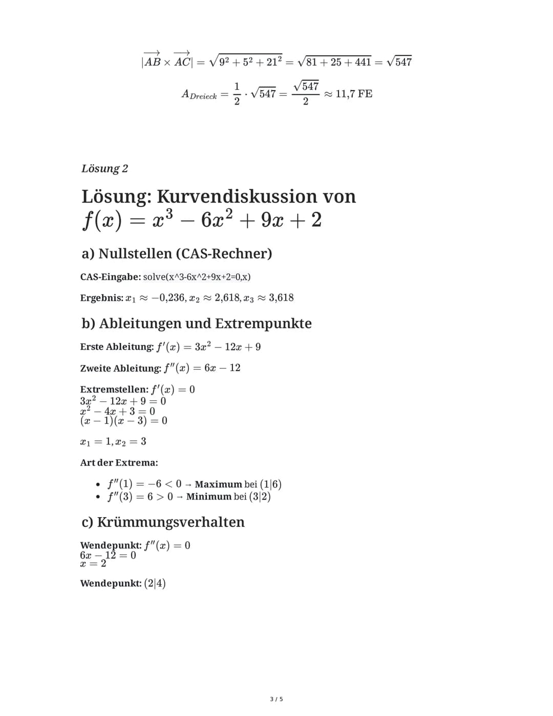Deutschland/Nordrhein-Westfalen
03.06.2025
Mathe ZK NRW: Vektoren und Analysis
Klasse 11, Gymnasium
basierend auf Altklausuren
Aufgabe 1
Geg